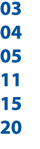 03 04 05 11 15 20 