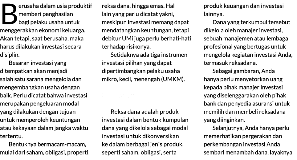 Berusaha dalam usia produktif memberi penghasilan bagi pelaku usaha untuk menggerakkan ekonomi keluarga. Akan tetapi,...