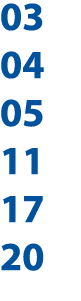 03 04 05 11 17 20 