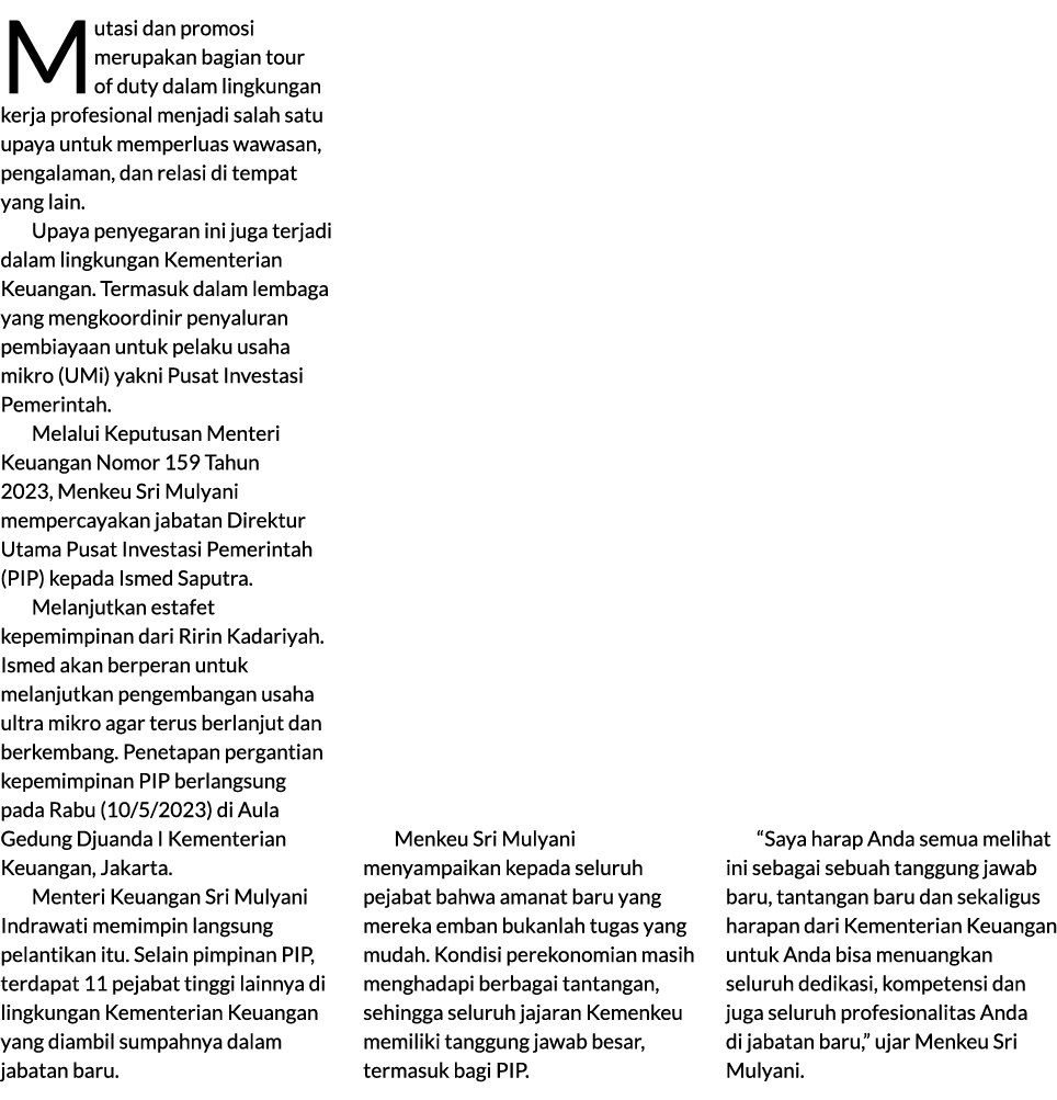 Mutasi dan promosi merupakan bagian tour of duty dalam lingkungan kerja profesional menjadi salah satu upaya untuk me...