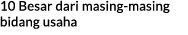 10 Besar dari masing masing bidang usaha