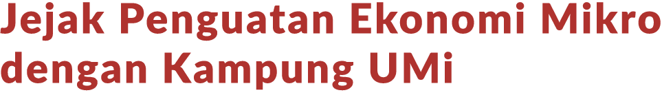 Jejak Penguatan Ekonomi Mikro dengan Kampung UMi
