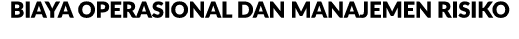 Biaya Operasional dan Manajemen Risiko